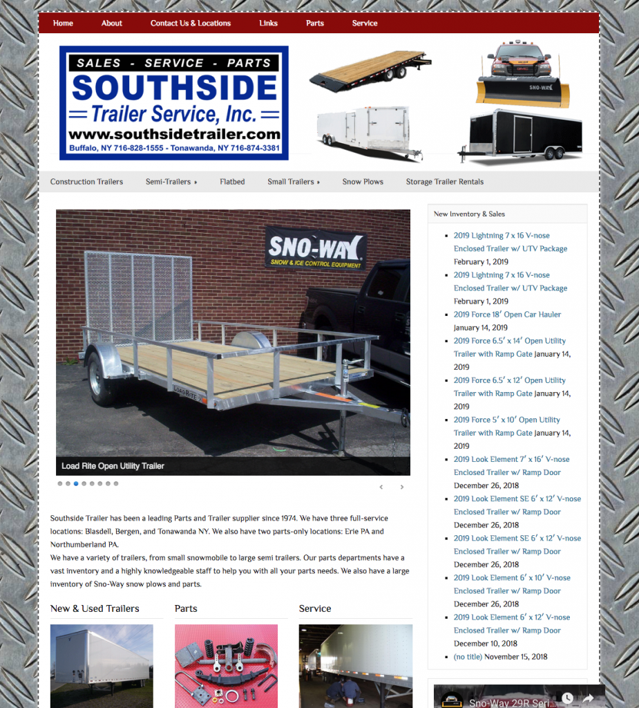 Southside Trailer image of Website